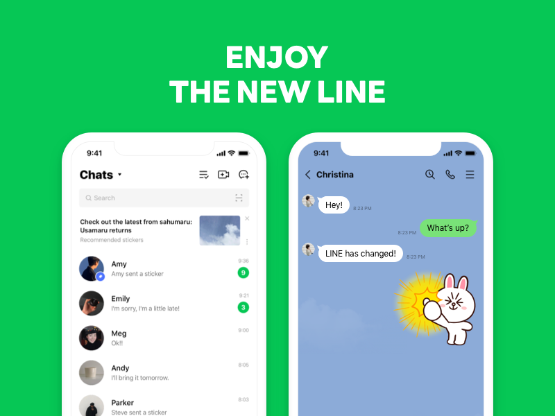 LINE 多设备预览
